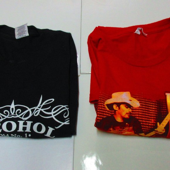 2 BRAD PAISLEY Tour T-Shirts Bonfires & Amplifires, Beat This Summer Size XL - Picture 2 of 10